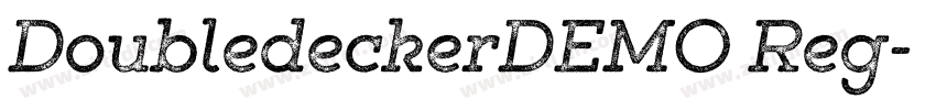 DoubledeckerDEMO Reg字体转换